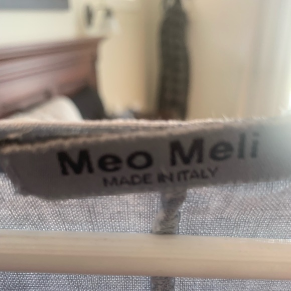 MEO LINEN VITTORIA TOP (LIGHT DENIM) - Picture 7 of 8